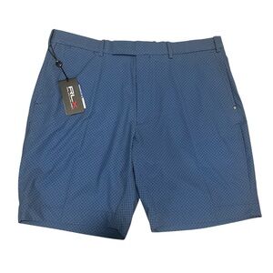 Ralph Lauren RLX Golf Mens Blue Stretch Golf Shorts- Size 36- 9” Inseam- NWT